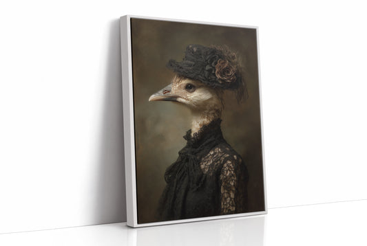 Feathered Nobility In Vintage Attire