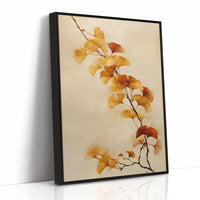 Golden Ginkgo Leaves Dance Softly