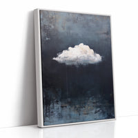 Solitary Cloud Against Dark Skies