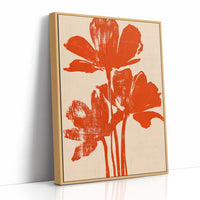 Bright Orange Bloom Trio