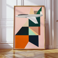 Geometric Flight Through Pastel Skies