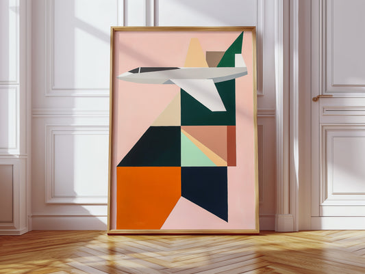 Geometric Flight Through Pastel Skies