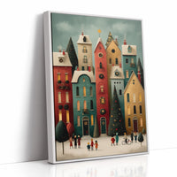 Colorful Houses Share Winter Stories