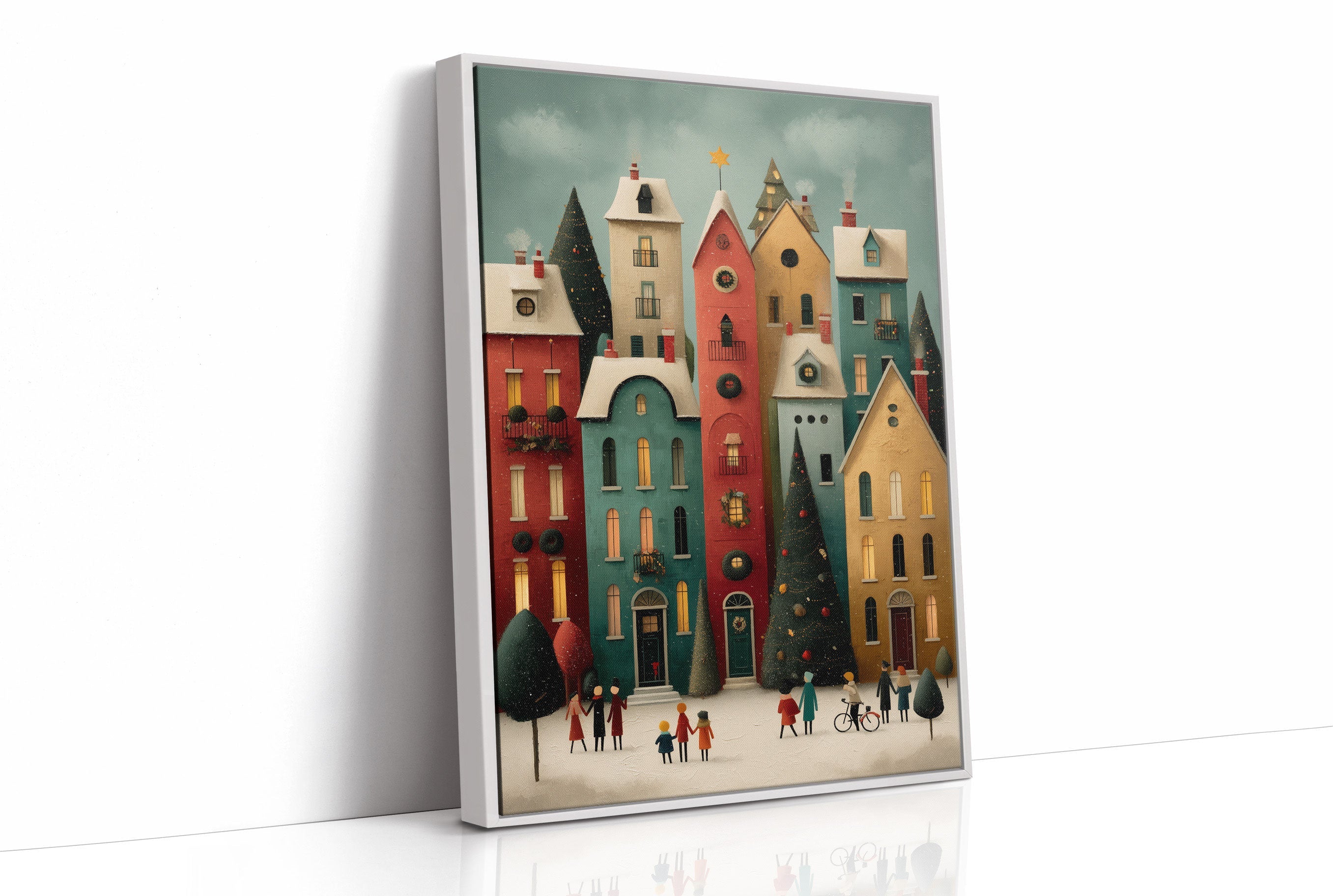 Colorful Houses Share Winter Stories