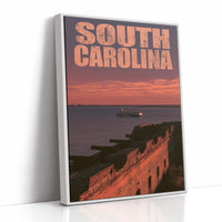 South Carolina Fort at Sunset