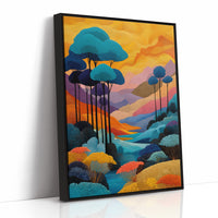 Tall Trees Dance In Coral Light