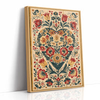 Folk Garden in Crimson and Gold