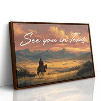 Lone Rider Faces Amber Horizon