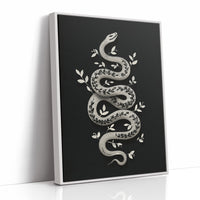 Serpent Adorned With Silver Leaves