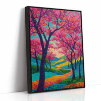 Cherry Blossoms Paint The Winding Path