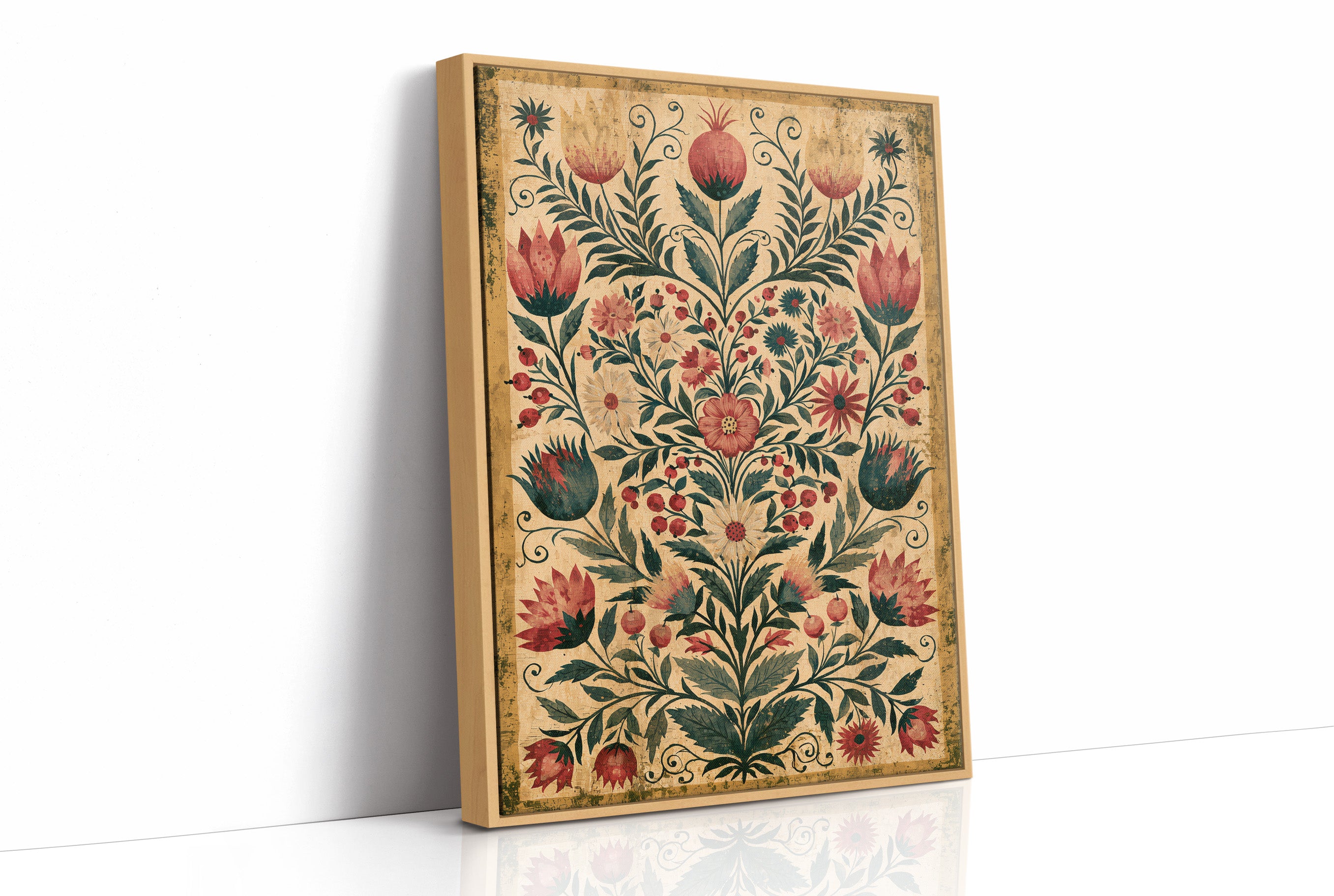 Pomegranate Folk Tapestry