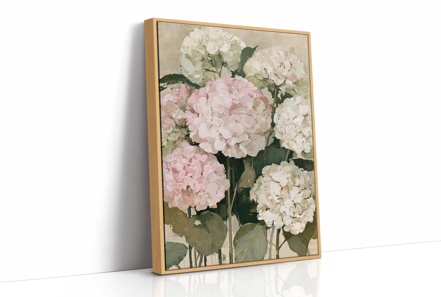 Hydrangeas in Blush and Cream