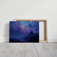 Violet Kingdom Beckons Through Twilight Mist
