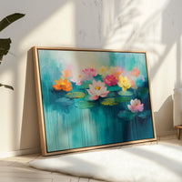 Lotus Dreams Float On Turquoise Waters