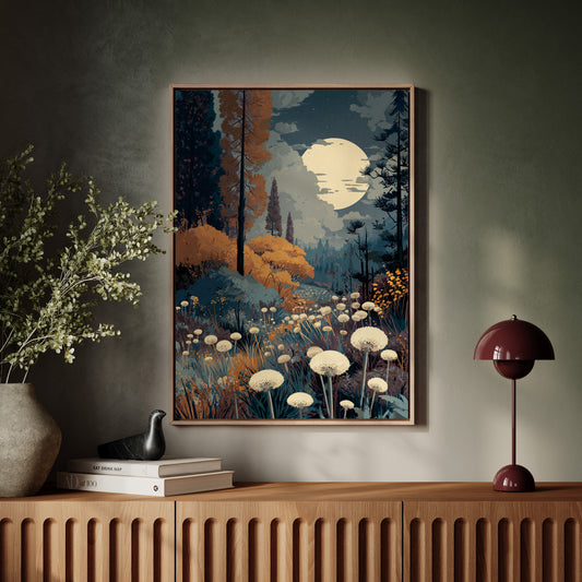 Moonlit Meadow's Gentle Embrace