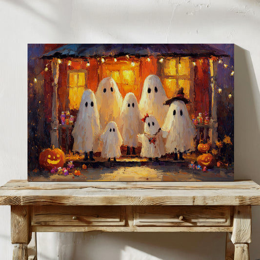Gathering Under Pumpkin Light