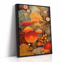 Autumn Mushrooms Dance Under Stars