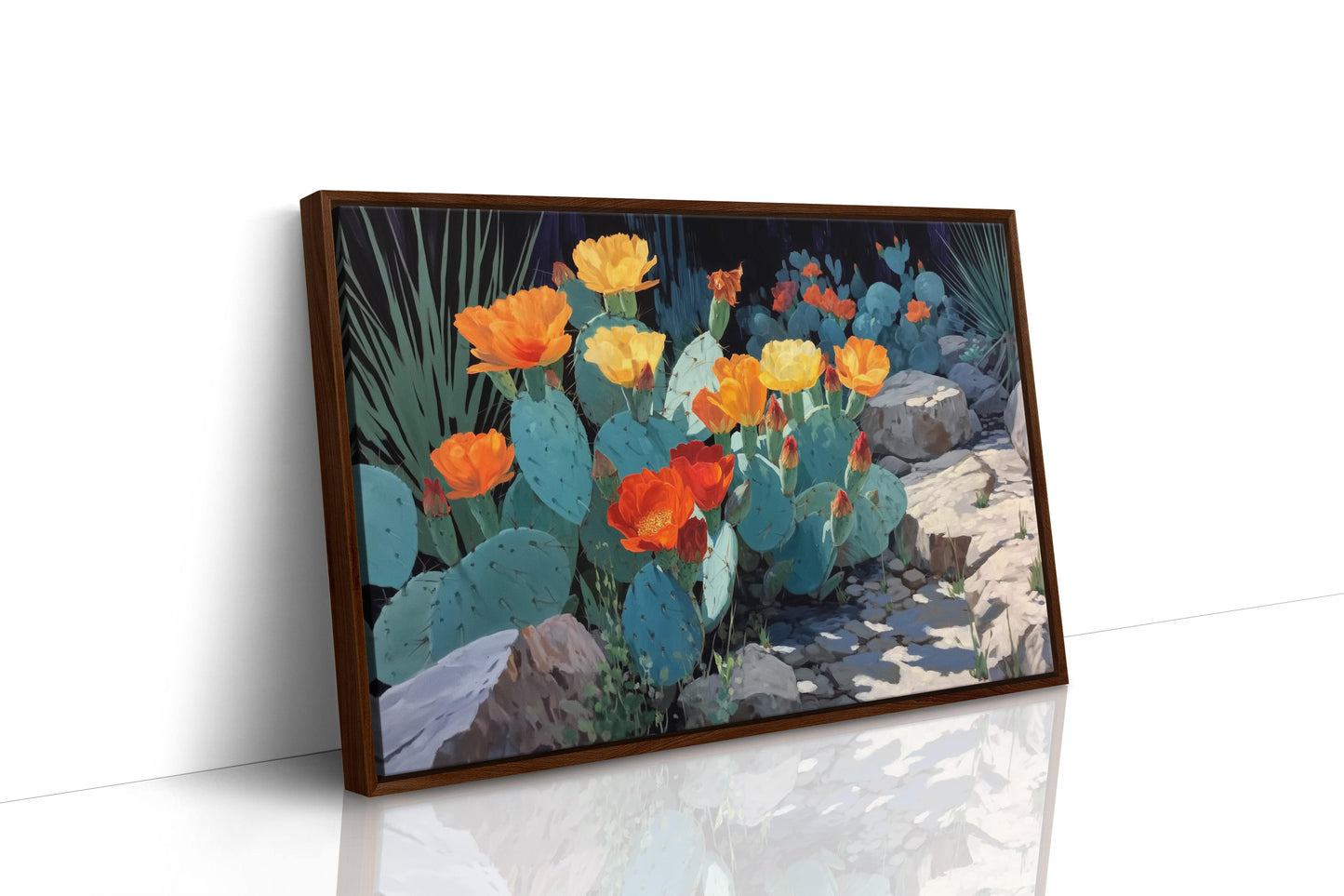 Desert Poppies Dance Among Turquoise Thorns