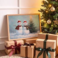 Snow Friends Share Christmas Magic Together
