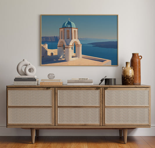 Aegean Light Bathes Sacred Heights