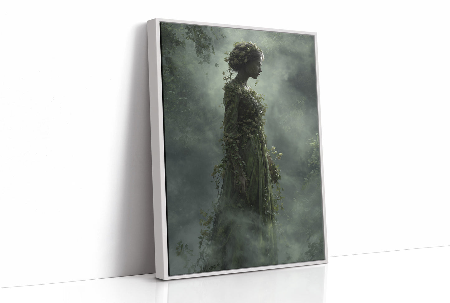 Moss Maiden In Twilight Fog