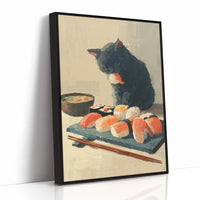 Black Cat's Sushi Adventure Begins