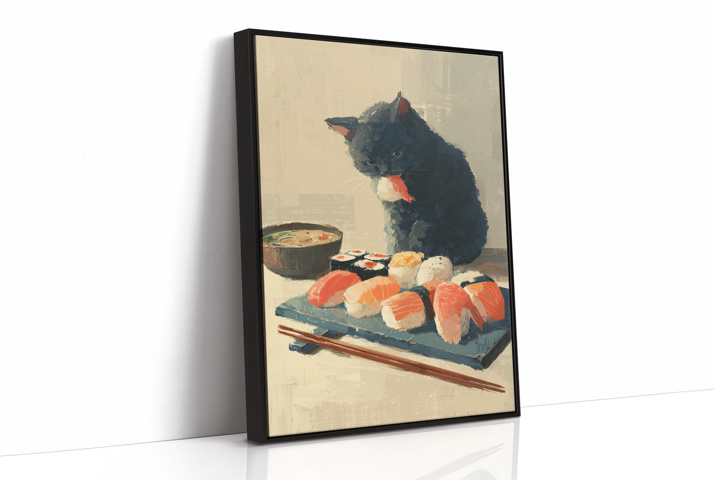 Black Cat's Sushi Adventure Begins