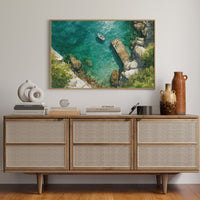 Summer Dock Floats In Turquoise Bay