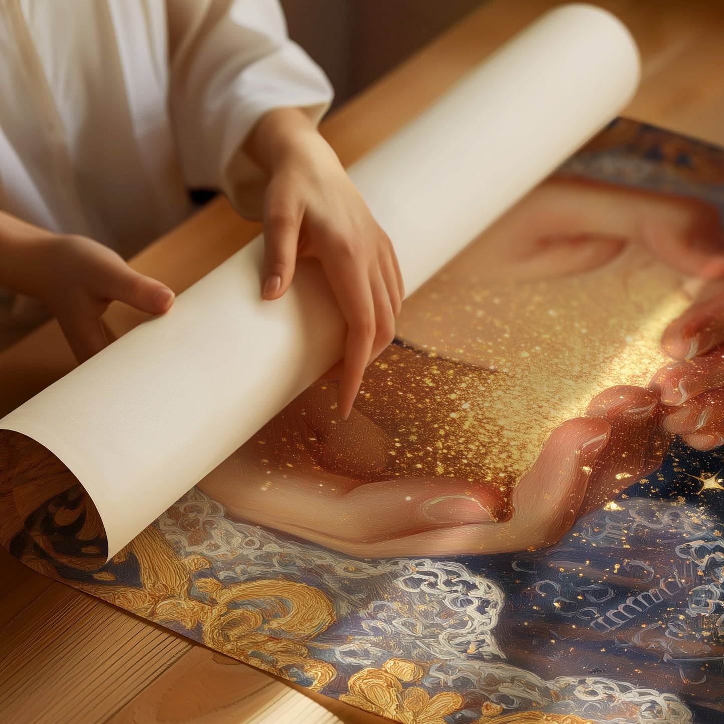 Celestial Offerings In Open Palms