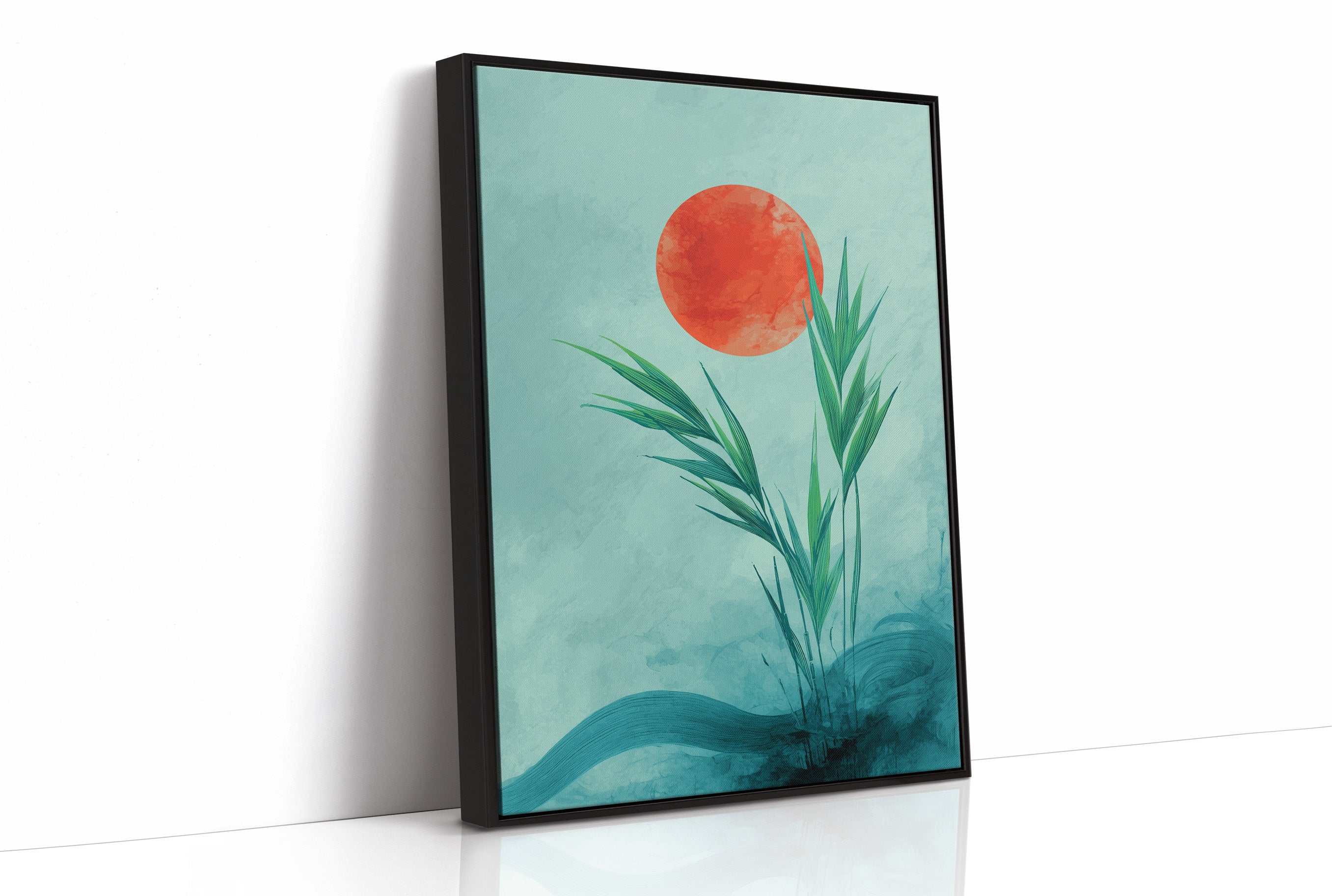 Bamboo Bows To Coral Sun