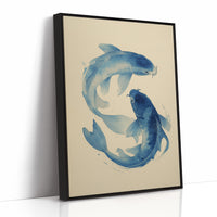 Blue Koi Dance Ancient Waters
