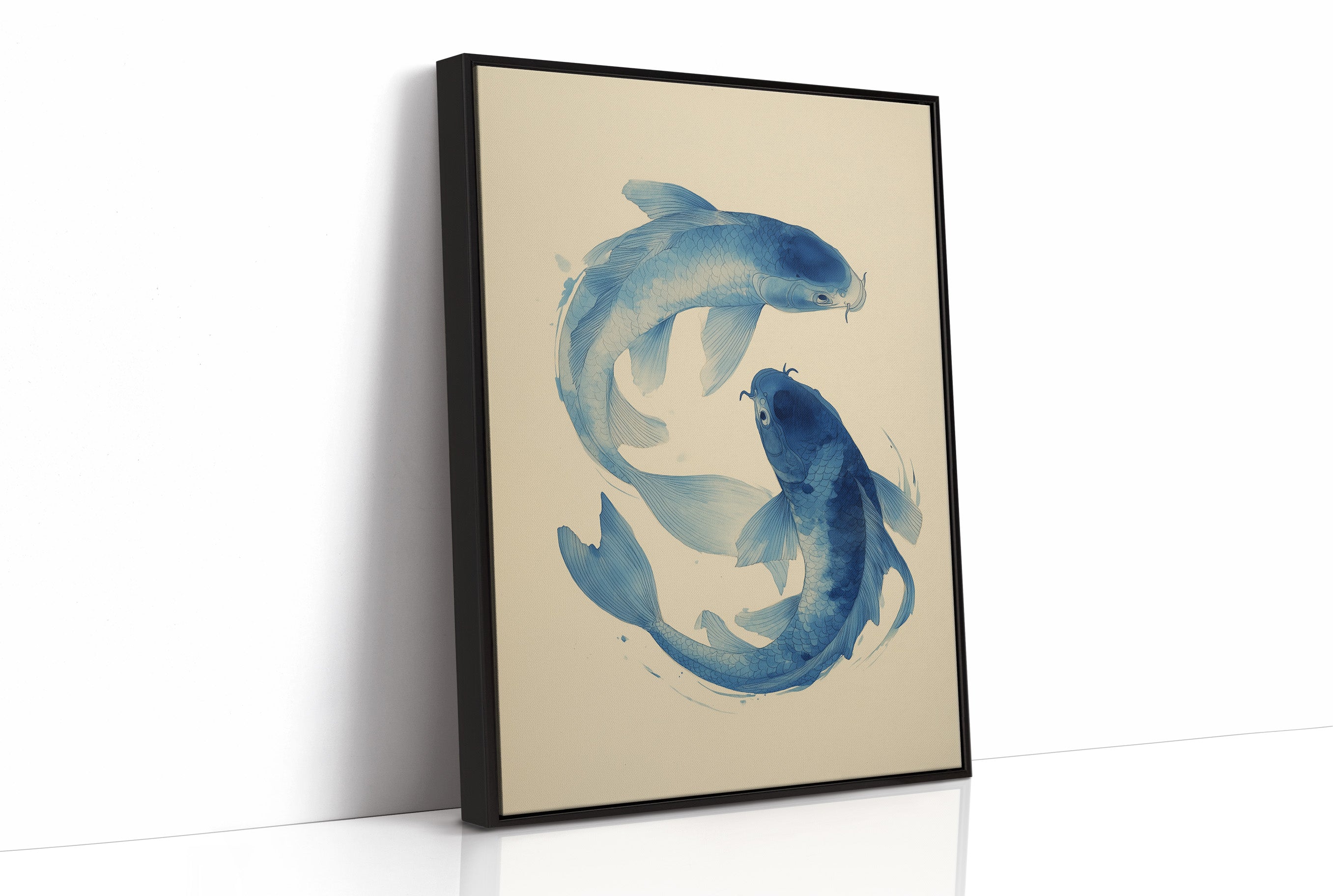 Blue Koi Dance Ancient Waters