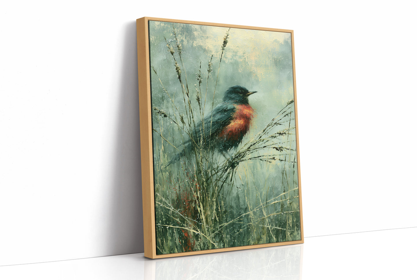 Robin Among the Dewgrass