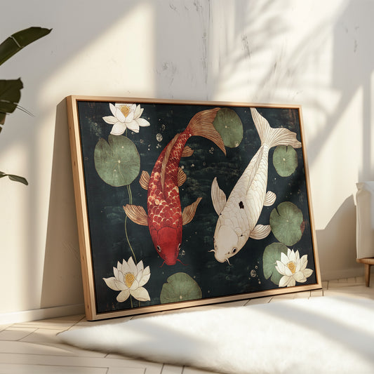 Koi Dance Among Lotus Dreams