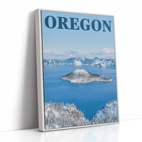 Crater Lake Winter Wizard Island