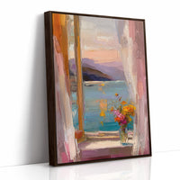 Pastel Window by the Sea