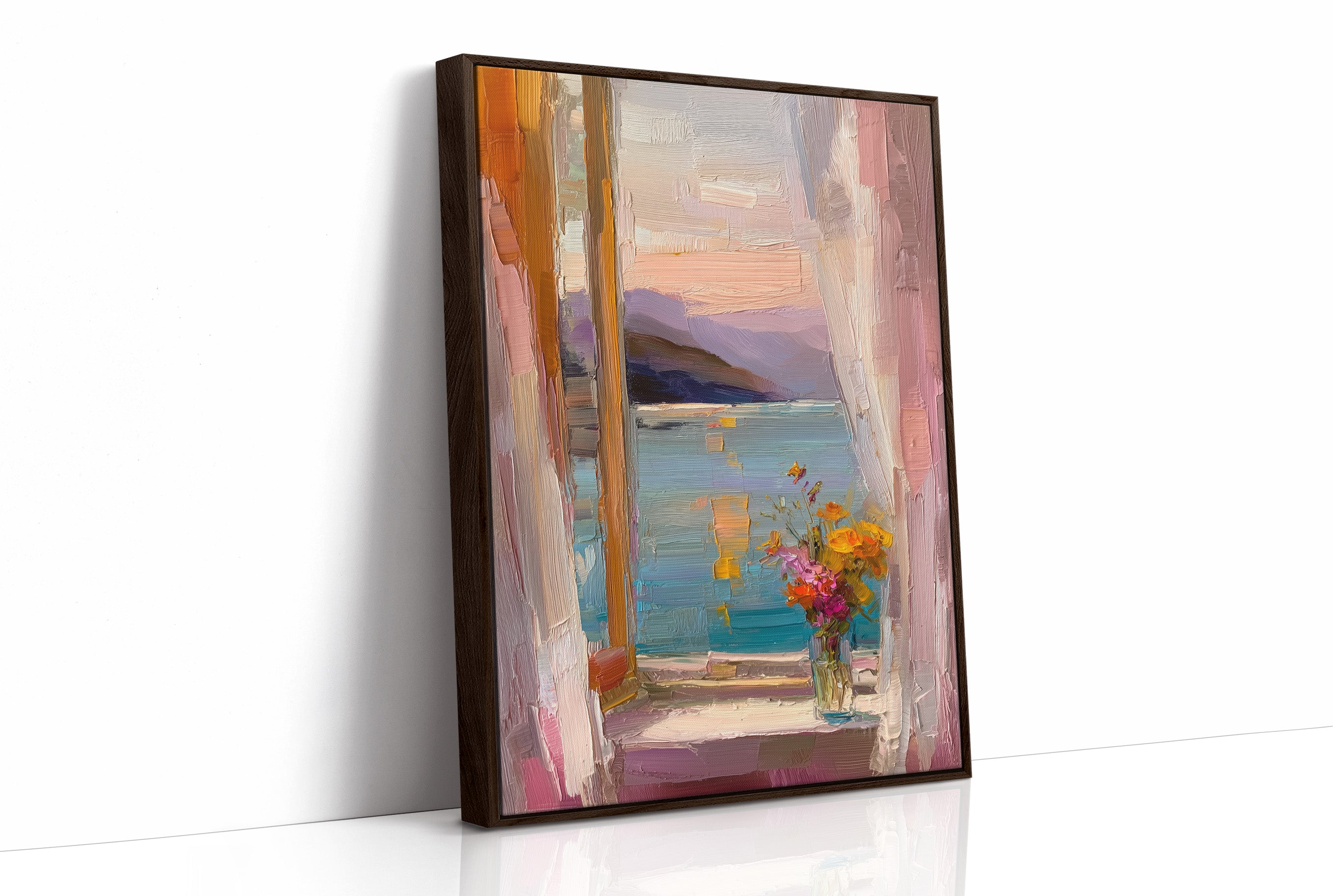 Pastel Window by the Sea