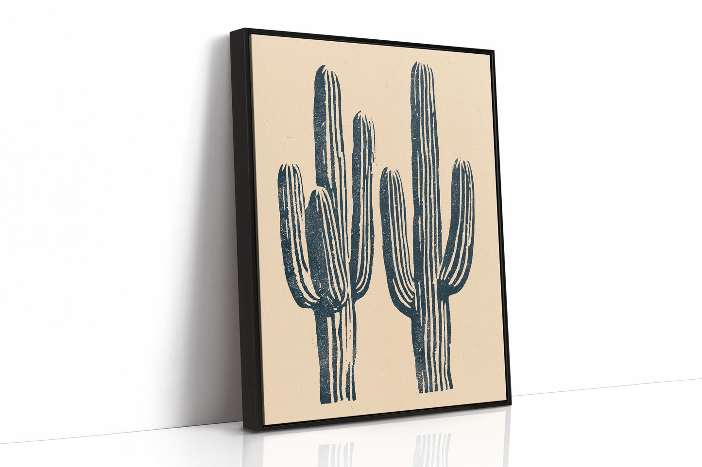 Saguaro Block Print