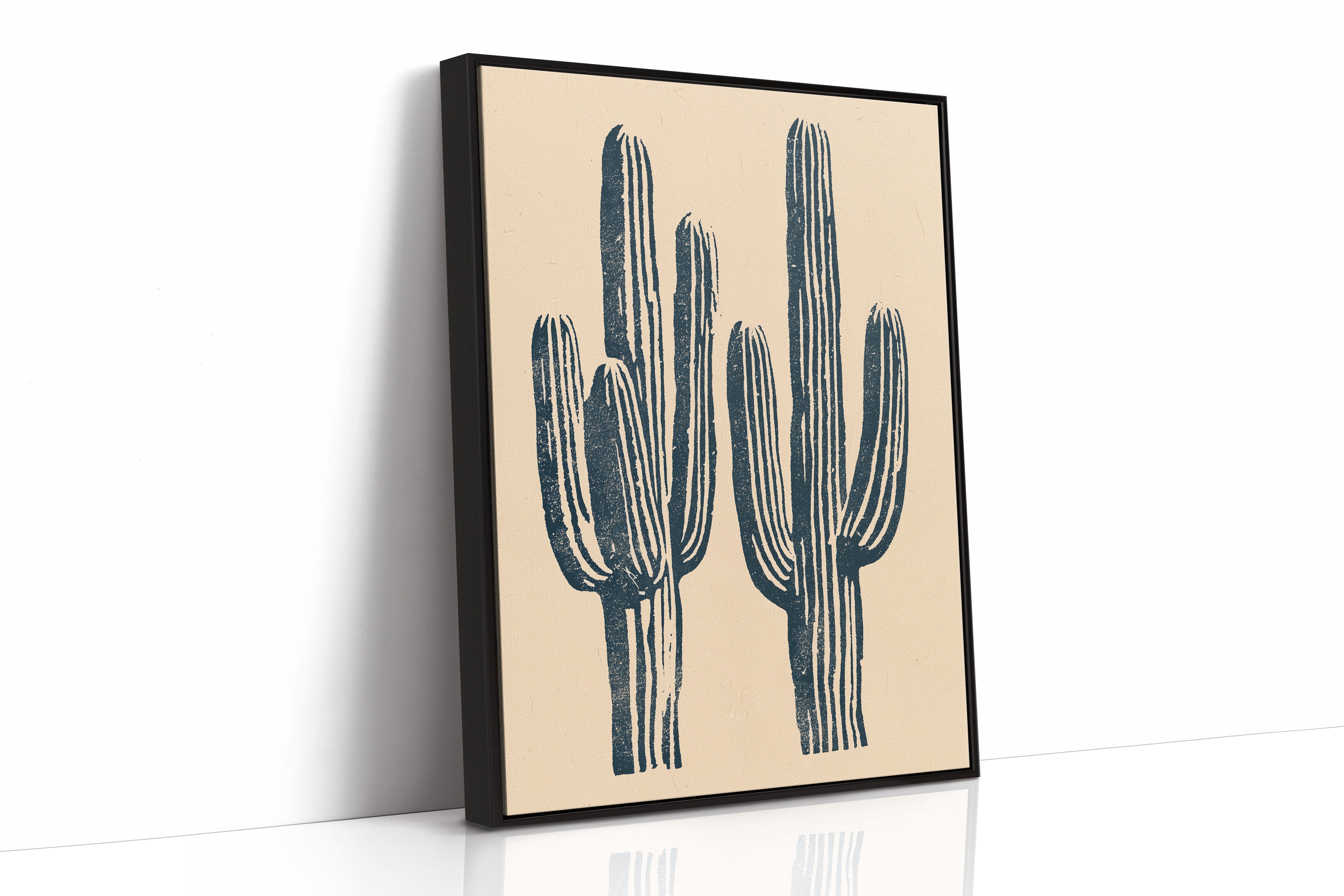 Saguaro Block Print
