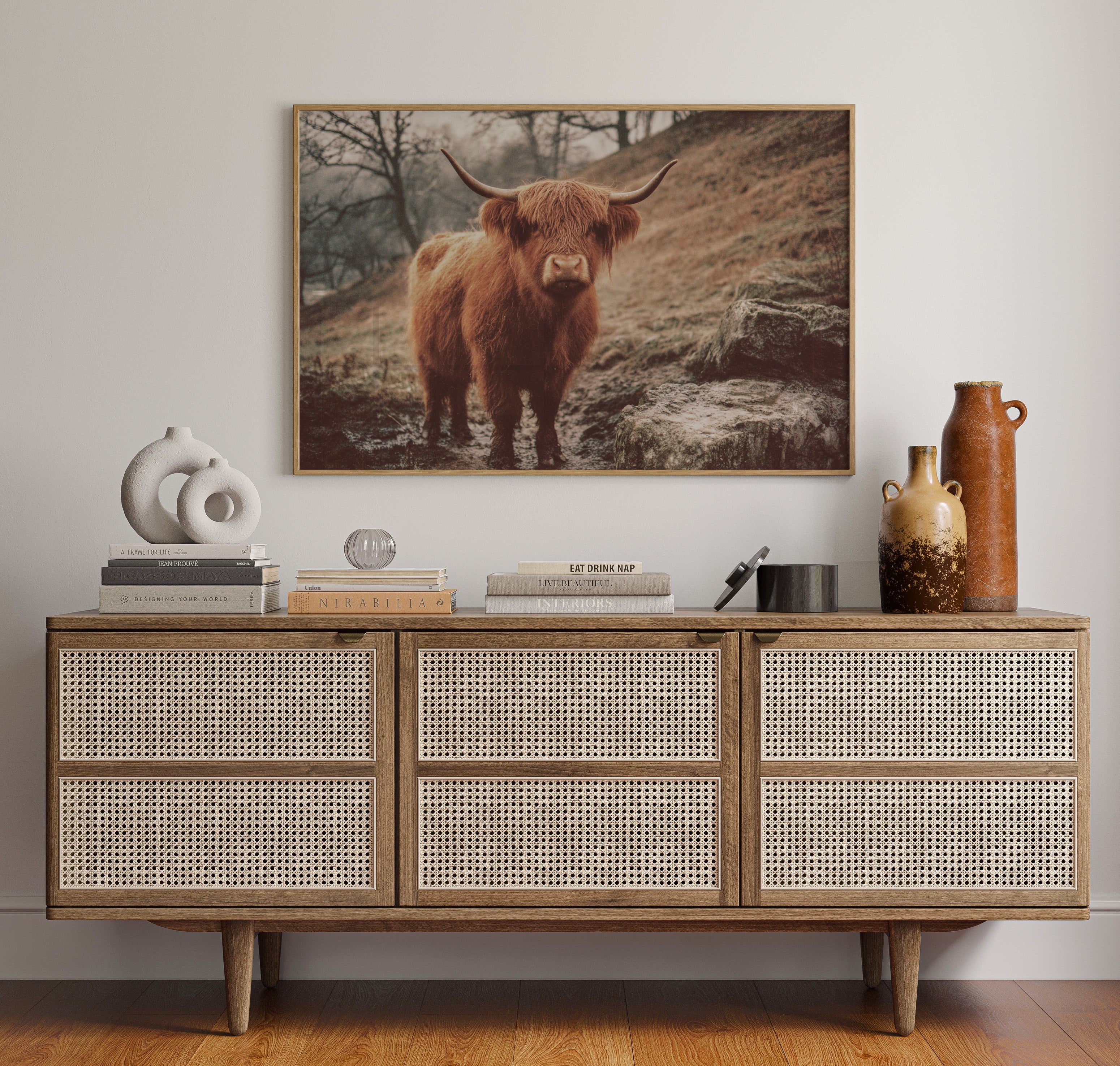 Highland Morning Mist And Stone