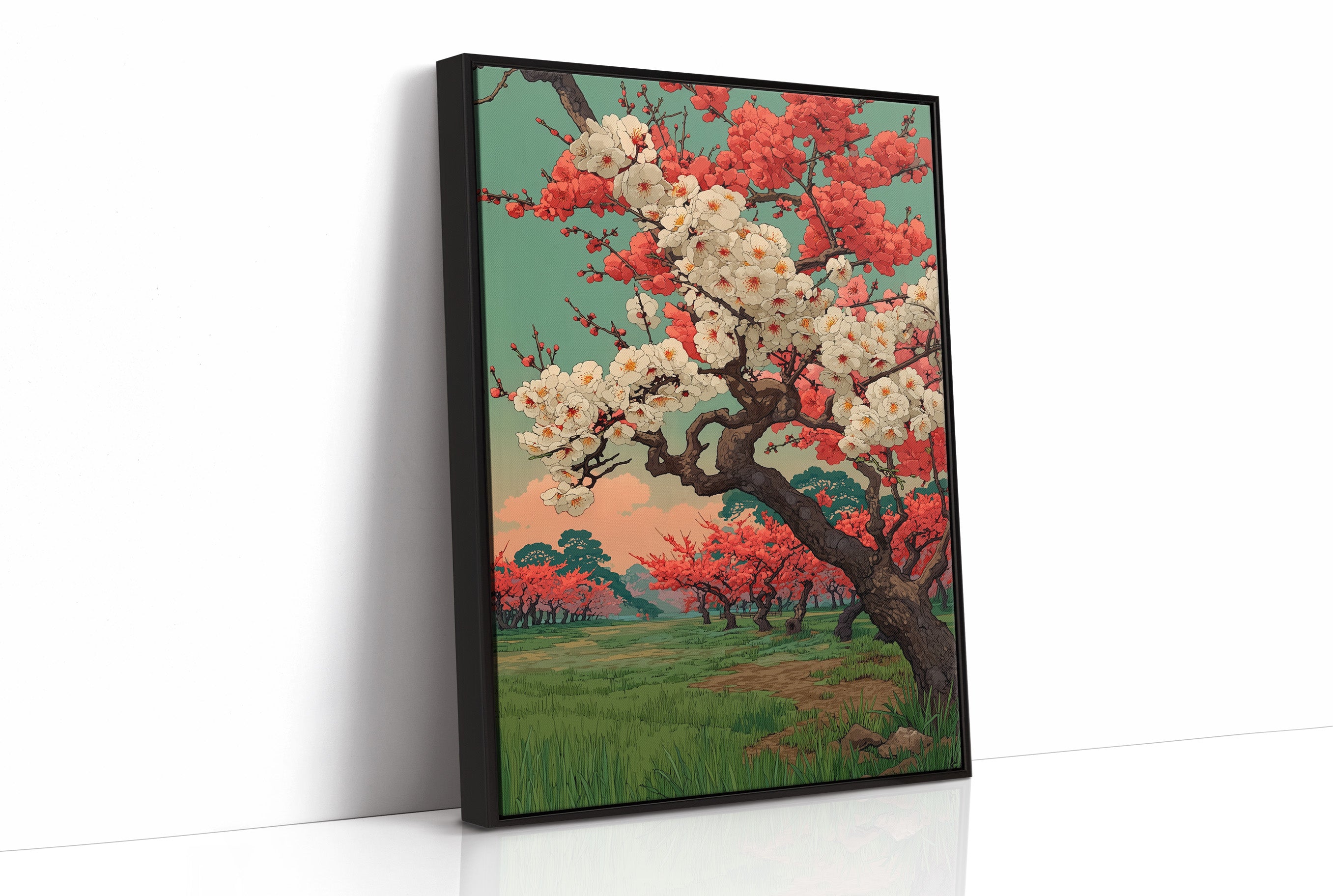 Cherry Blossoms Above Evening Spirits