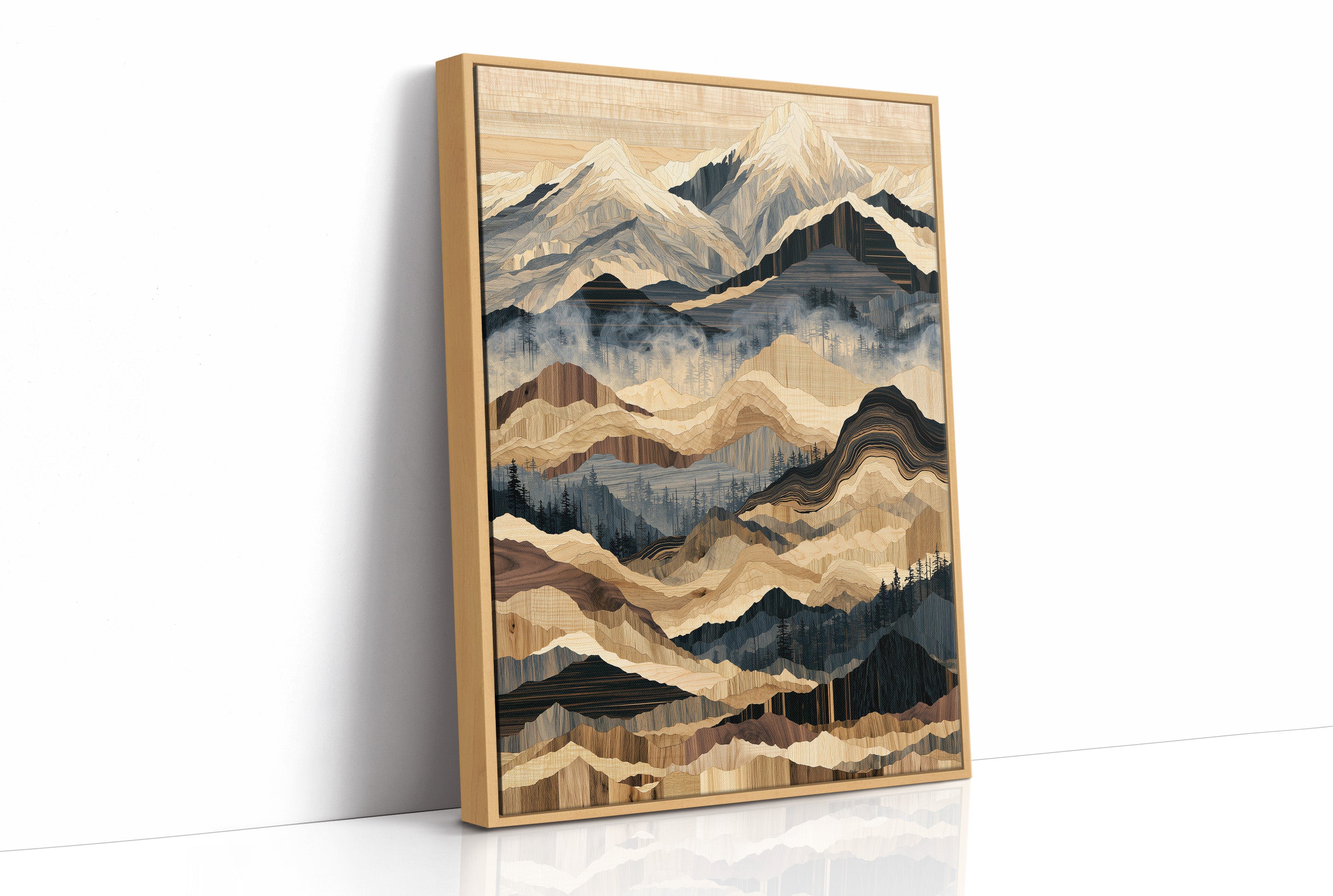 Mountains in Marquetry