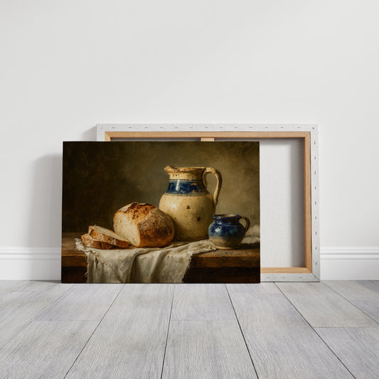 Harvest's Bounty on Rustic Table
