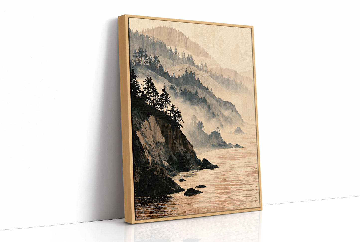 Coastline in Marquetry
