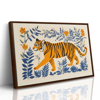Majestic Tiger Print – Bold Jungle Art, Modern Folk Style Wall Decor