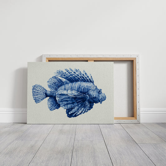 Lionfish in Indigo Ink