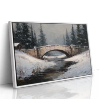 Winter Crossing at Dusk