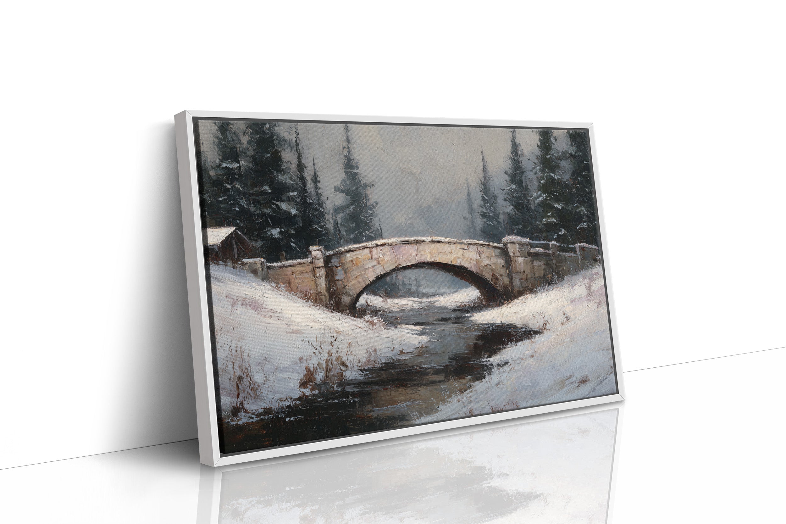 Winter Crossing at Dusk