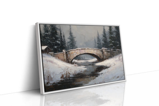 Winter Crossing at Dusk