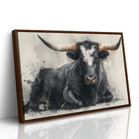 Black Bulls Rest Under Texas Stars